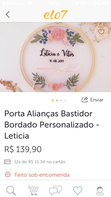 Nosso Porta Alianças: Uma Jóia! 😍💍 1