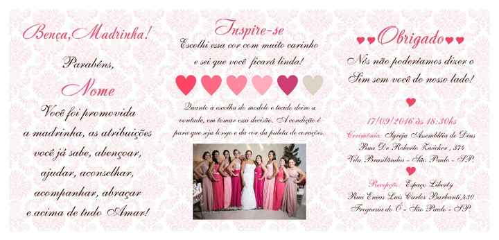 Convites padrinhos - 2