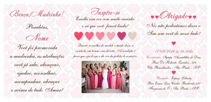 Convites padrinhos - 2