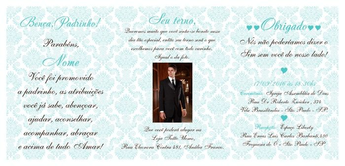 Convites padrinhos - 3