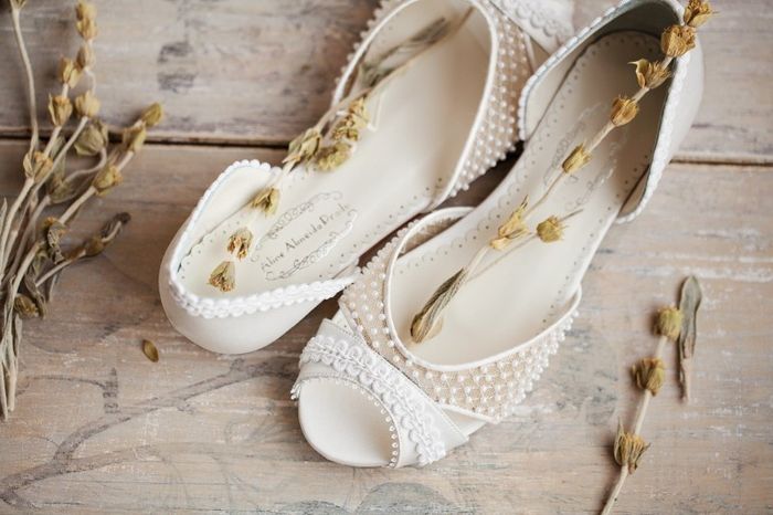 Sapatilha casamento campo
