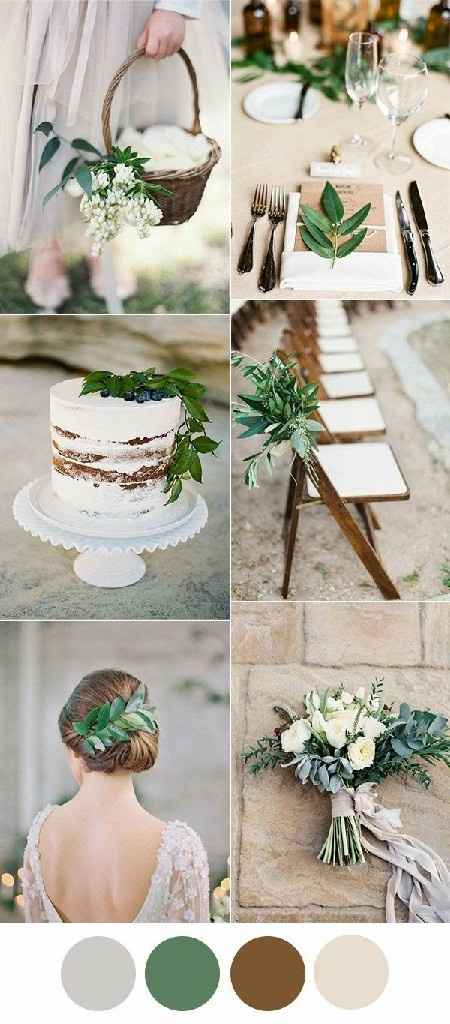 Que tons combinam para casamento rustico de dia? - 1