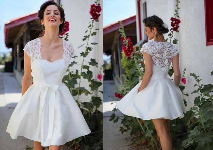 Vestido branco curto