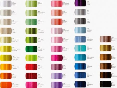 Paleta de cores de fitas para convites!!!