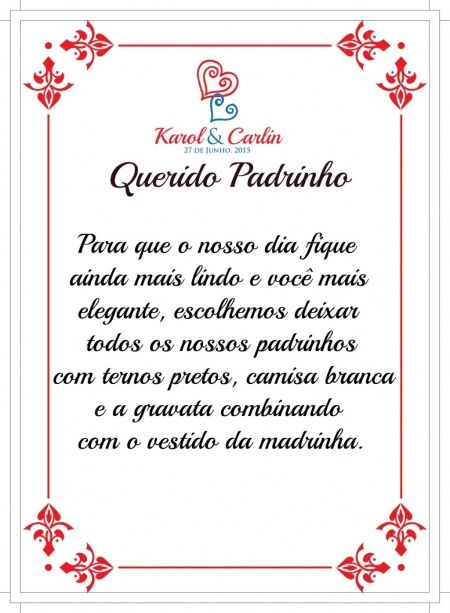 Manual dos padrinhos padrinho