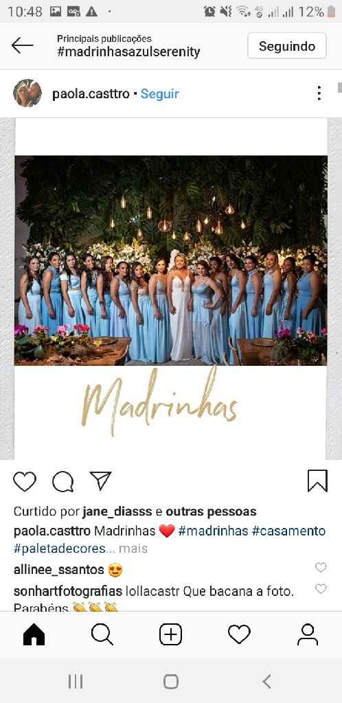 Terno que combine com a cor do vestidos das madrinhas - 1