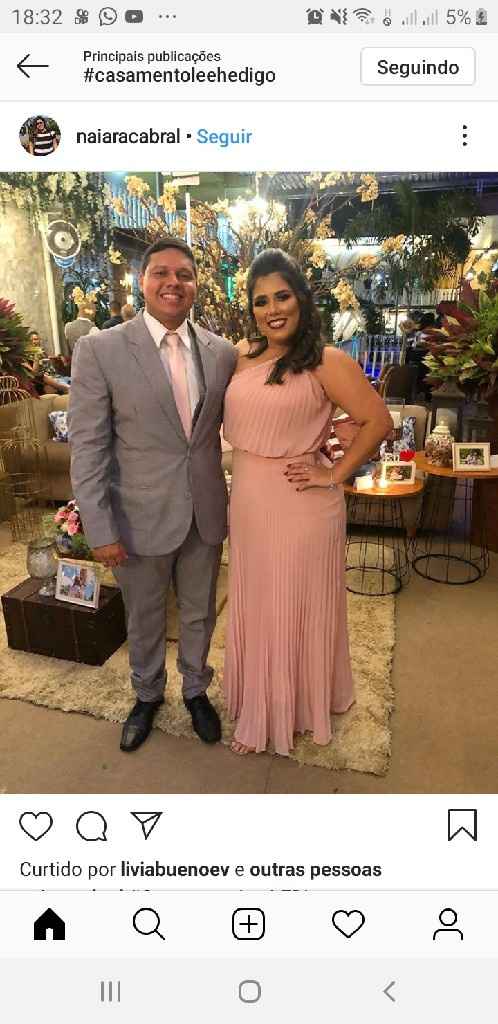 Terno que combine com a cor do vestidos das madrinhas - 1