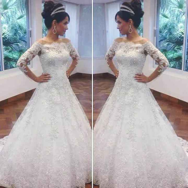  Vestido mangas longas - 1