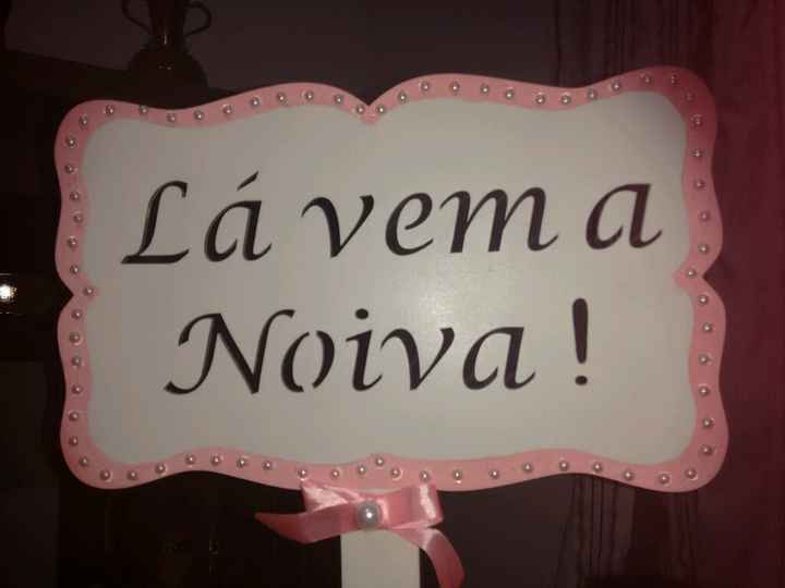 Plaquinhas da noiva! #vemver - 1