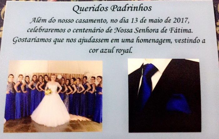 Convite dos padrinhos - 2