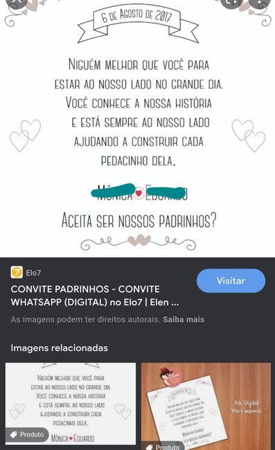 Para convidar os padrinhos, devo avisar antes de entregar a caixa convite ou falo e já entrego o convite junto? 2