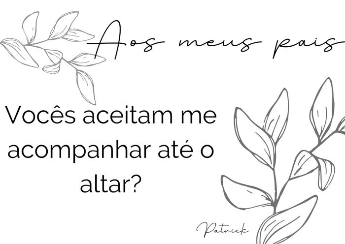 Presentinho dos pais e convite Demoiselles 4