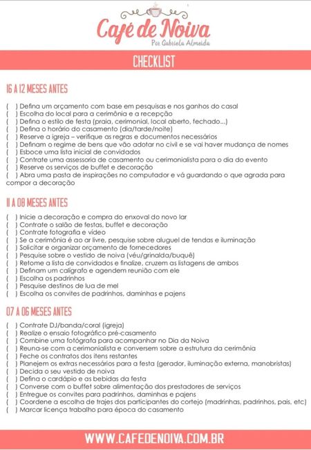 Checklist 1
