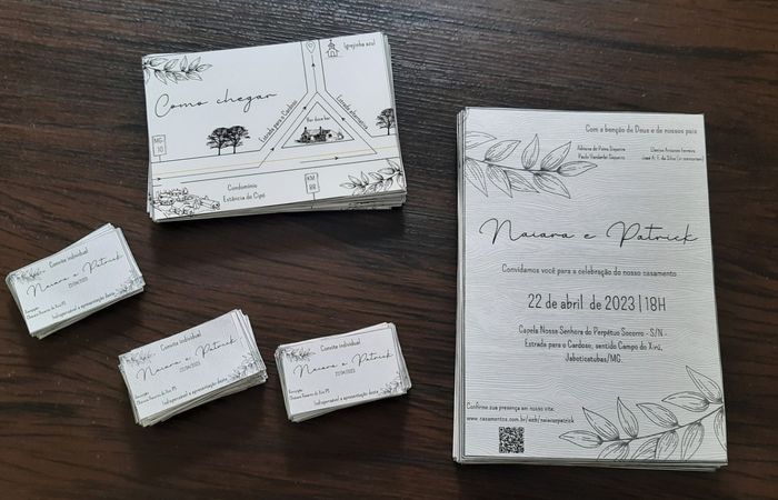 Meu convite de casamento - diy 2