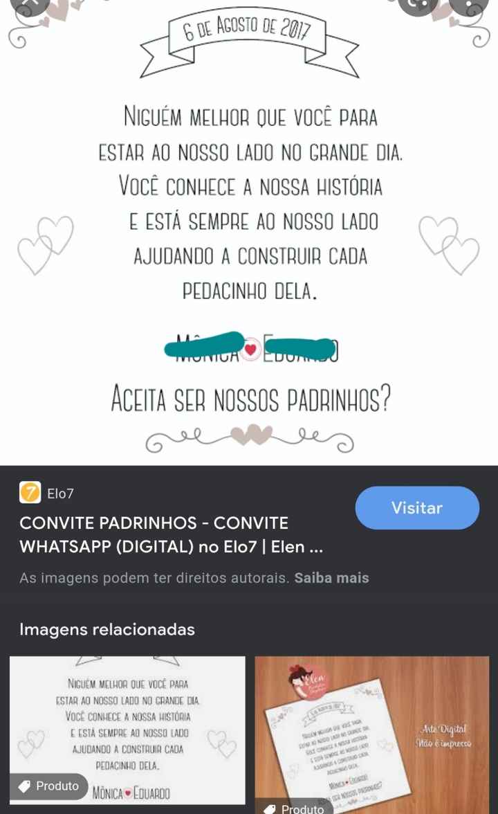 Para convidar os padrinhos, devo avisar antes de entregar a caixa convite ou falo e já entrego o con