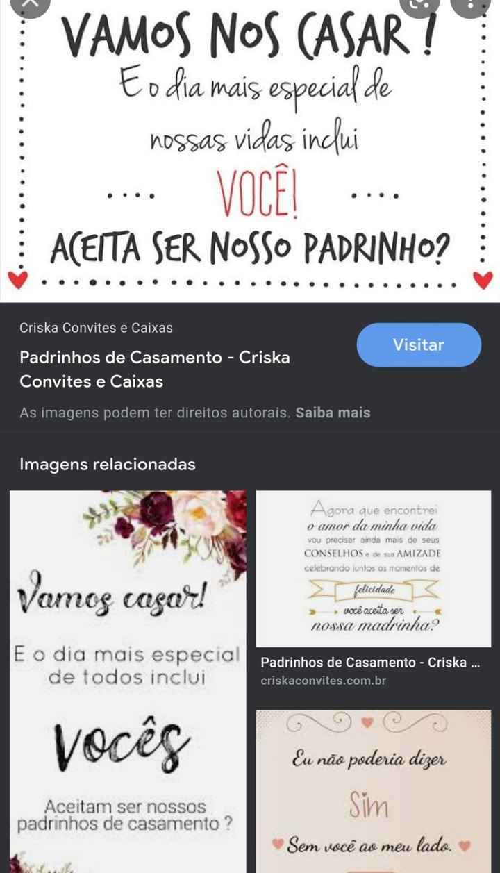 Para convidar os padrinhos, devo avisar antes de entregar a caixa convite ou falo e já entrego o con