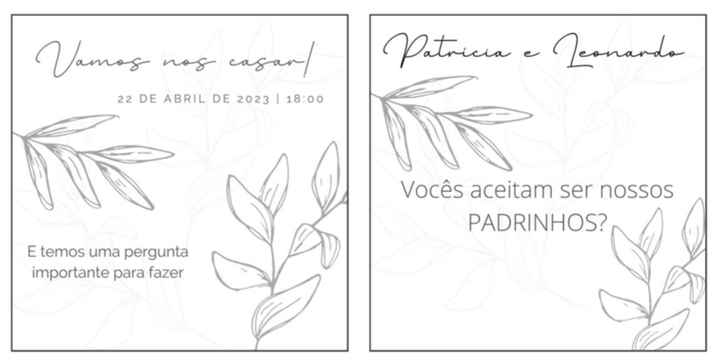 Convite dos padrinhos - 2