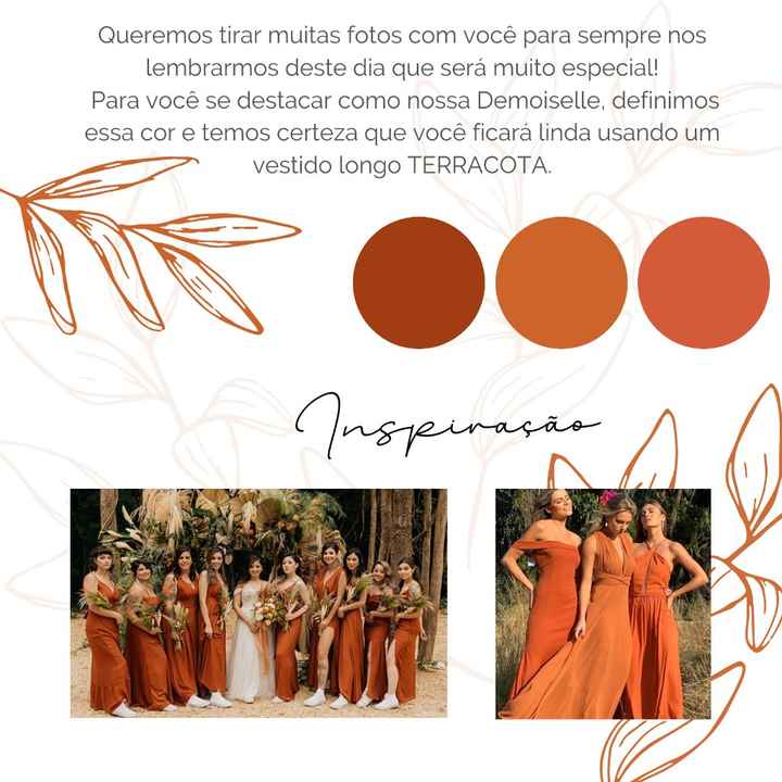 Presentinho dos pais e convite Demoiselles - 2