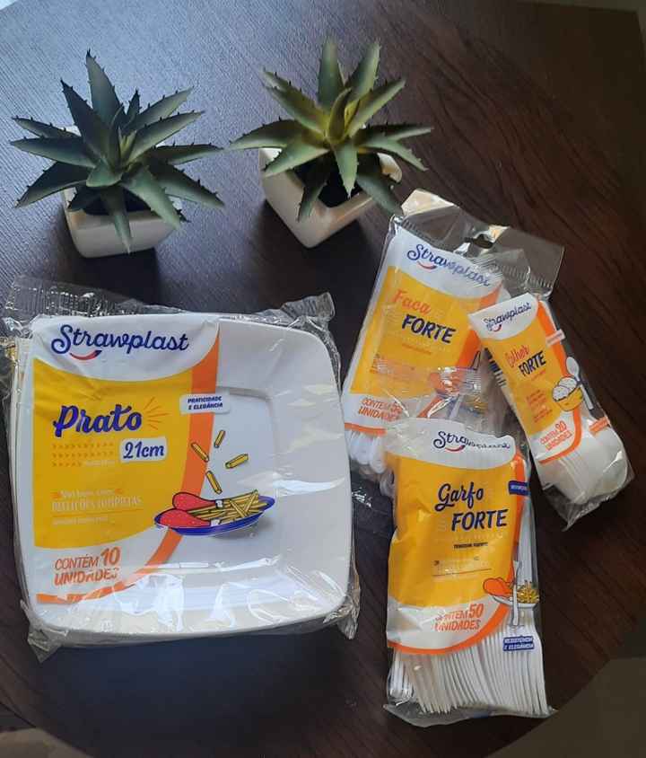 Prataria descartável para o jantar #casamentoderoça - 2