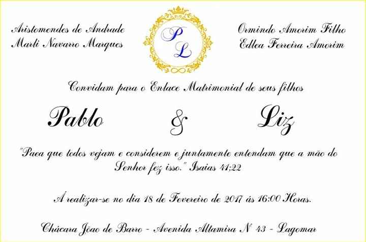 a arte do meu convite