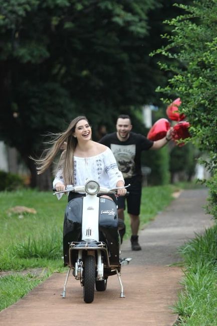 Agora é minha vez (quem falar que a lambreta estava com o tripé vou dizer que é mentira! hahahaha)