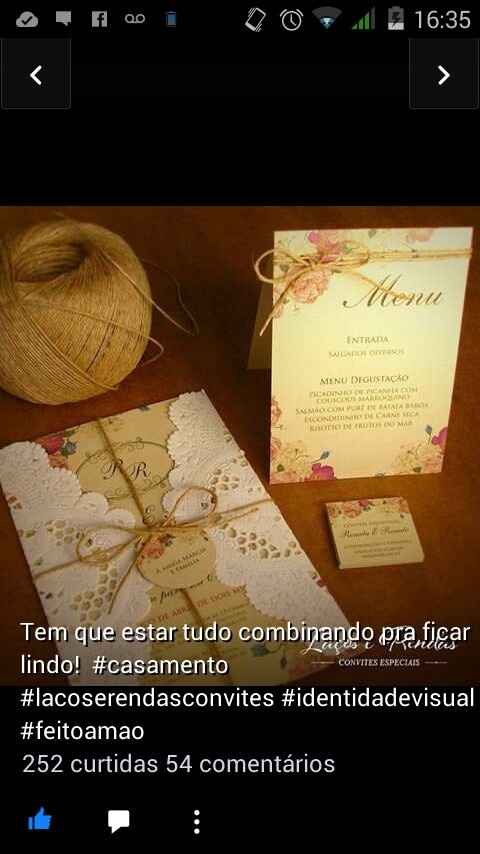 Convites lindos, noivinhasss - 1