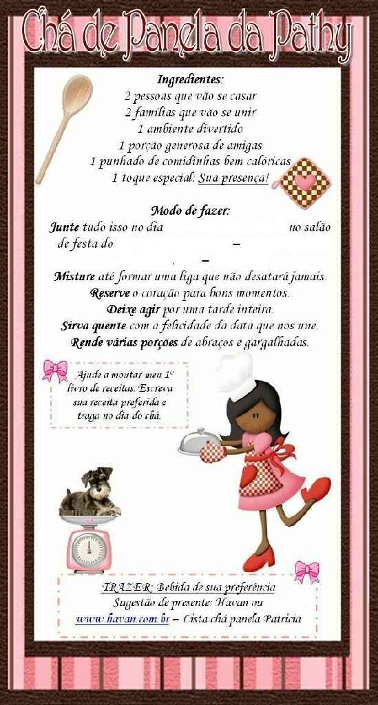 Convite - chá de cozinha - 5