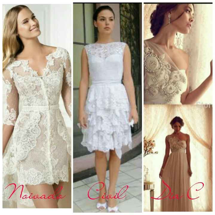 O trio formado - vestidos - 1