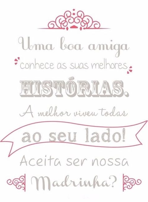Capa convite madrinha