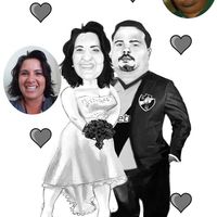 Caricatura de casais