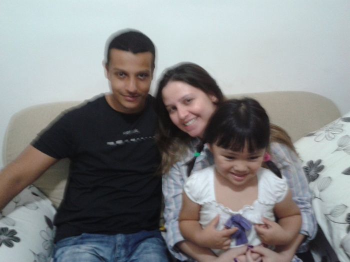 eu o amor e a leleca nossa daminha