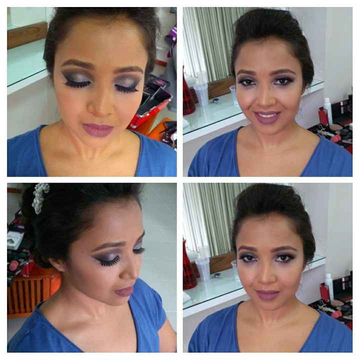 Teste de maquiagem e penteado - 1