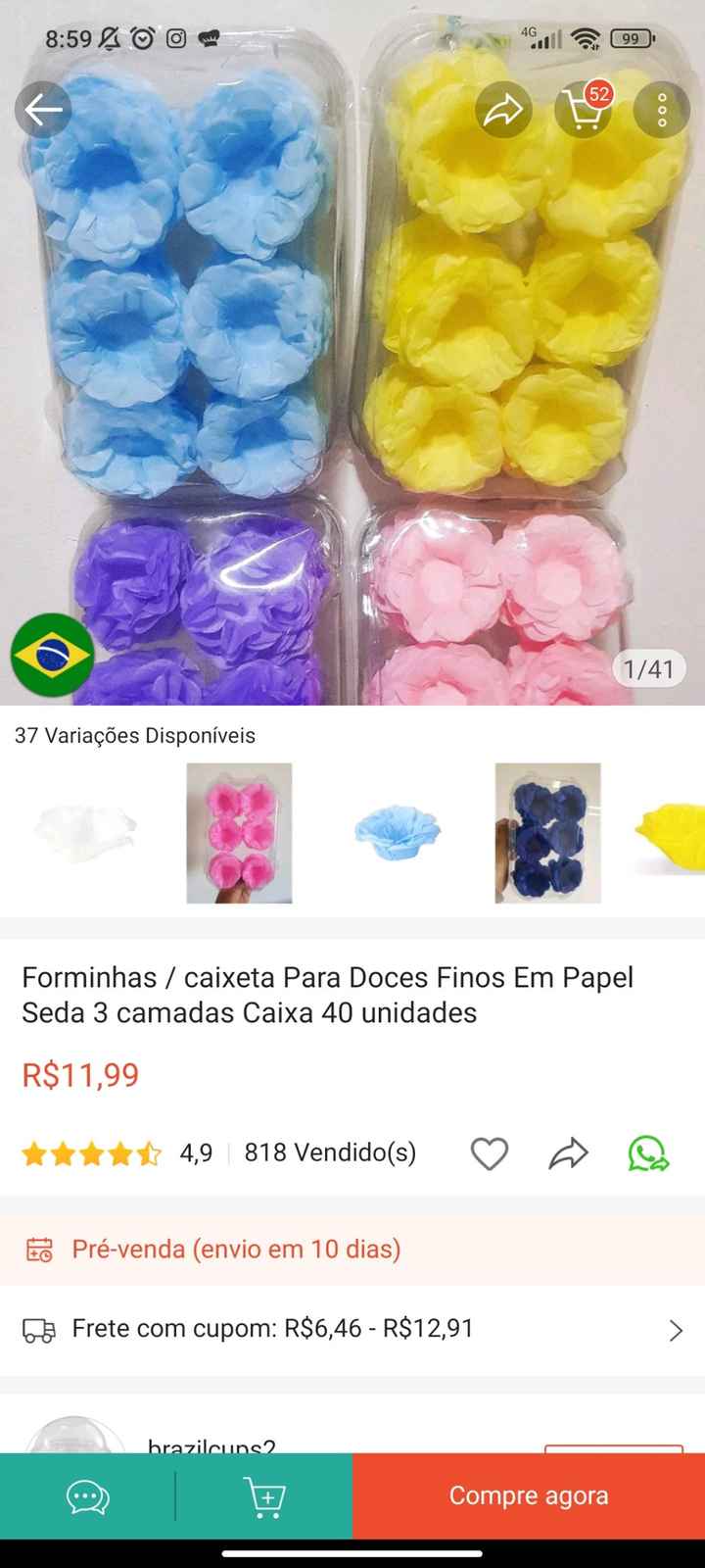 Forminhas para doces, pq tão caras?? - 1