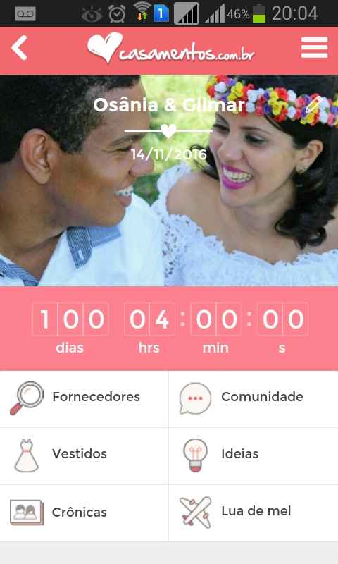 Falta 100 dias para meu casamento!!! - 1