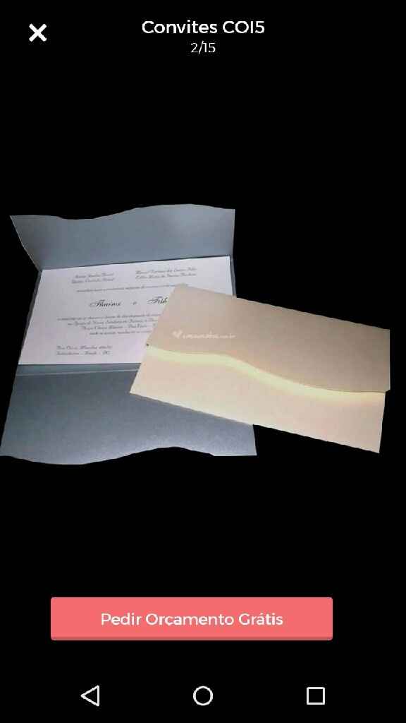 Meu convite de casamento - 1