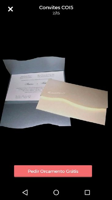 Meu convite de casamento - 1