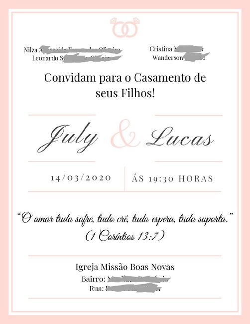 Convites de Casamento. - 5