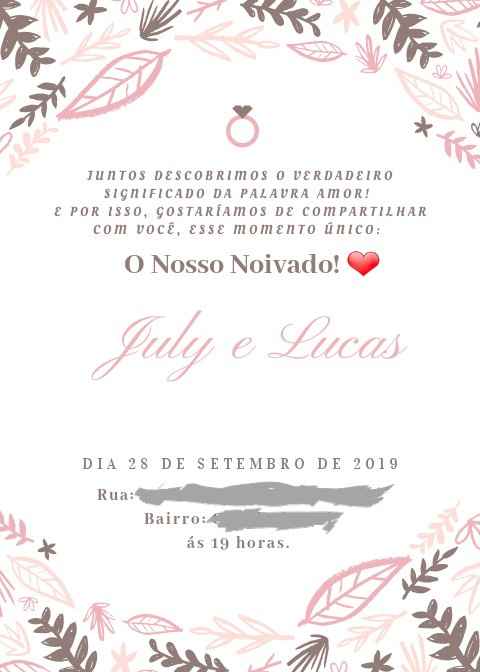 Convites de Casamento. - 1