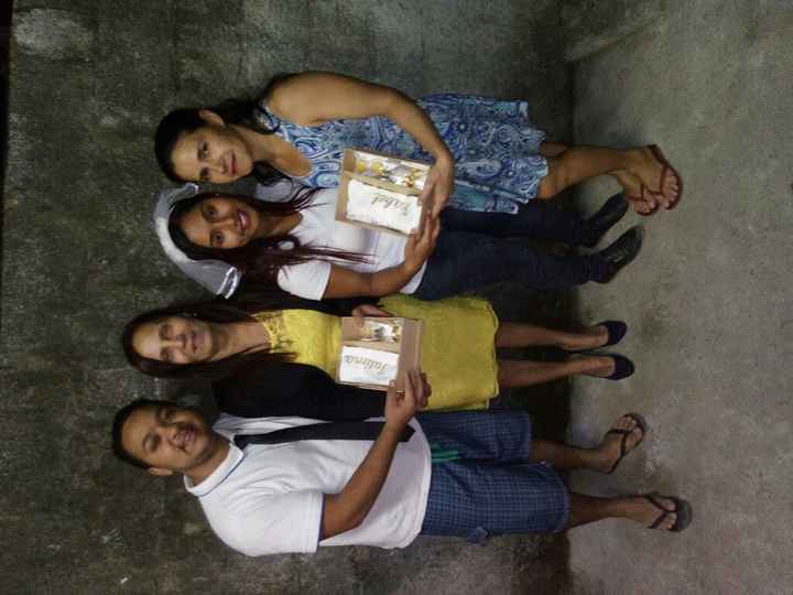 Entrega dos convites aos padrinhos... - 1