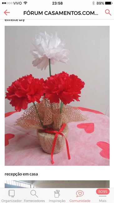 Farei todo o meu casamento sozinha e completamente reciclável. - 5