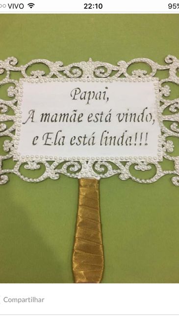 Plaquinha de lá vem a noiva - 1