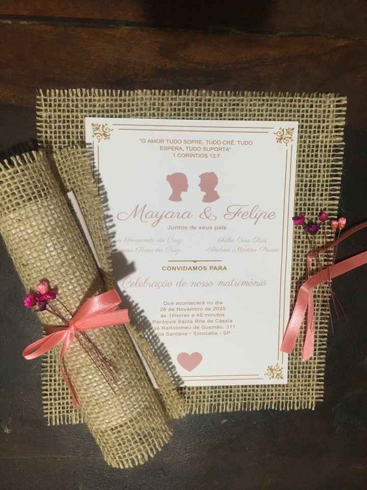 Meus convites de casamento - 1