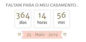 E que comece a contagem regressiva!!!!