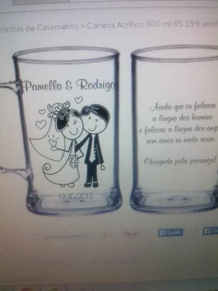 Lembrancinhas convidados - 1