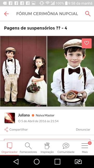 Minhas crianças,... Dama de honra e Pajem 