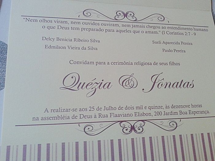 Meu convite feito por mim... - 2