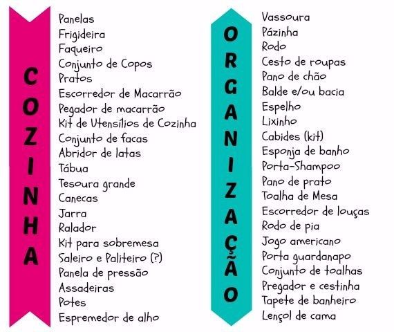 2. Chá de cozinha 