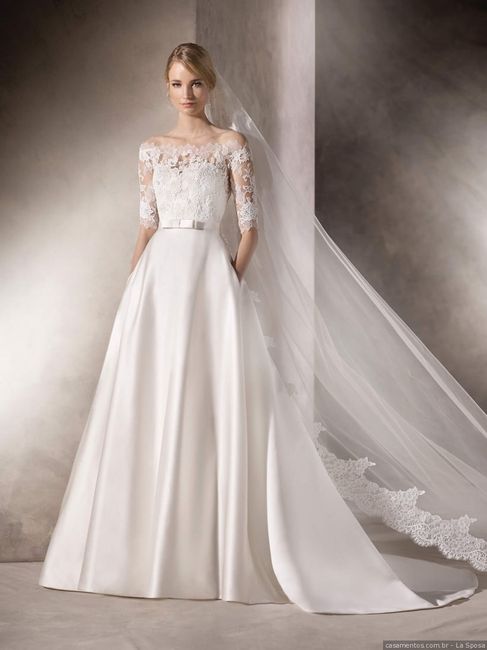 2. Vestido de noiva com bolso