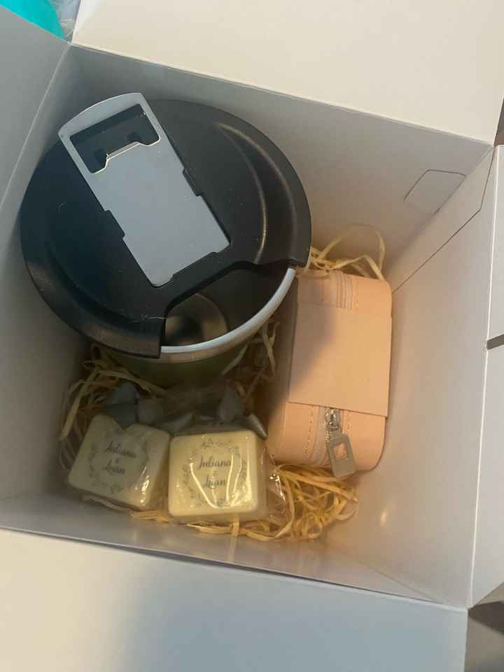 Ideia de Caixa padrinhos presente padrinhos - 3