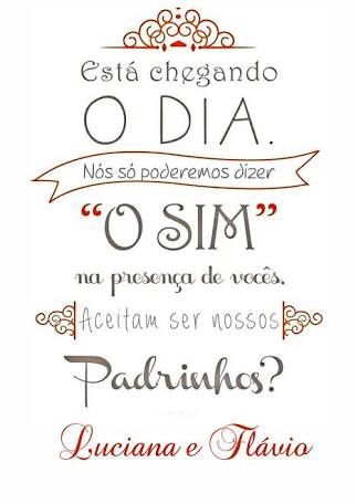 Convites dos padrinhos - 2